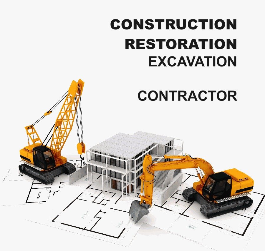 Construction, restoration and excavation services